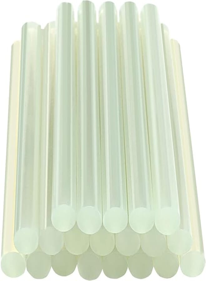 Mcare 25pcs 7mm Transparent Glue sticks for 20W Hot melt Glue Gun, No Stringing Adhesive Gluesticks for Arts, Crafts, Electronics Repairing & Home Use. [7mm - 25 Sticks]